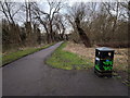 Footpath next to the river Ouse, looking west