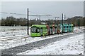 Wintry scene with tram