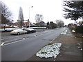 Pinhoe Road, Exeter, after snowfall