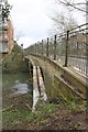 East parapet of Binsey Lane Bridge over Bulstake Stream