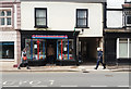 Cullompton: charity shop in Fore Street