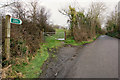 A footpath leading to Old Sticklepath Hill