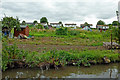 Allotments by the Coventry Canal in Nuneaton, Warwickshire