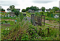 Allotments by the Coventry Canal in Nuneaton, Warwickshire