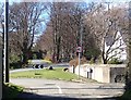 View across Bryansford Road towards the Barbican Gate