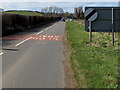 End of the 40mph speed limit beyond Gwernesney, Monmouthshire