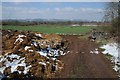 SO8130 : Farmland at Eldersfield by Philip Halling