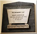 SJ9497 : Memorial to Mary Adshead by Gerald England