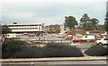 Looking north from the train station in 1985