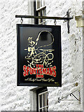 SD7686 : Sportsmans Inn sign, Stone House by John Lucas
