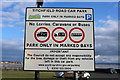 Titchfield Road Car Park Sign