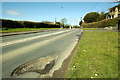 A structural failure in the road surface on the B3233 at Instow