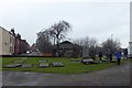 Graves in the former Churchyard