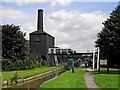 Canal and engine house at Hawkesbury Junction, Warwickshire