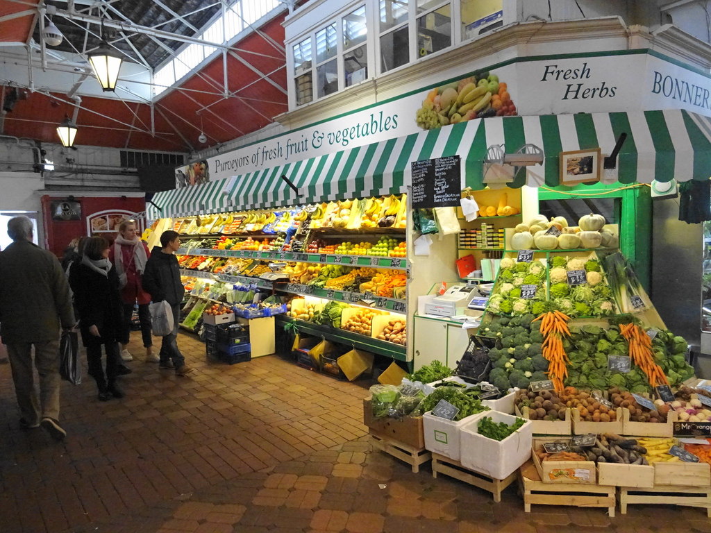 Greengrocer in the Covered Market © John M :: Geograph Britain and Ireland