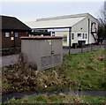 Electricity substation on the north side of Castellau Road, Beddau