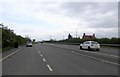 Approaching the junction with the A540 on the A494