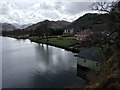 Inn on the Lake with boathouse in foreground