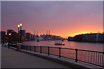 TQ3077 : By The River Thames at Vauxhall, London by Andrew Tryon
