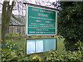 TM4978 : St.Margaret of Antioch Church Sign by Geographer