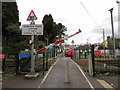 Foot-crossing with barriers, Dunmurry