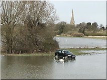 TL3171 : Spring flooding in St Ives, Cambridgeshire - 7/10 by Richard Humphrey