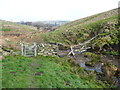 Gate on footpath alongside Dunkirk Beck, Oxenhope