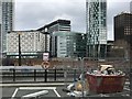 Looking north-east across Princes Dock