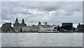 SJ3389 : Liverpool waterfront from the Mersey by Jonathan Hutchins