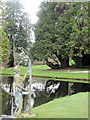 Statue by the Reflecting Pond at Bovey Castle