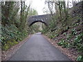 Bridge over former railway cutting, Two Tunnels Greenway