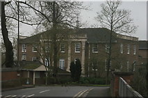 TL4601 : View of a building in the Theydon Bower complex on Bower Hill from the junction of Station Road and Bower Hill by Robert Lamb