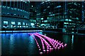 TQ3780 : View of Aether & Hemera's 'Voyage' - a flotilla installation in Heron Quay, London by J W
