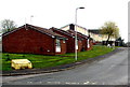 Yellow grit/salt box and brick bungalows, Lancaster Road, Lower New Inn