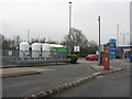 SJ3168 : Service station exit, Queensferry by M J Richardson