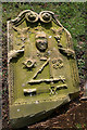 A symbolic gravestone in Old Galashiels Parish Church burial ground