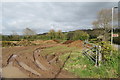 Farm manure waiting for spreading, off the A381