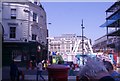 View across the Crossrail building site to Eldon Street from Old Broad Street