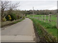 Woodlands Drive heading towards Acacia Farm near Apperley Bridge