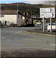 SJ3156 : B5102 Llay Road direction and distances sign, Cefn-y-Bedd, Flintshire by Jaggery