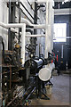 SU4924 : Twyford Pumping Station - plumbing in the boiler house by Chris Allen
