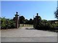 Impressive gateway to a large house at Wigginton