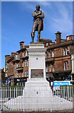 NS3321 : Statue, Burns Statue Square, Ayr by Billy McCrorie