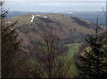 SN9657 : View down Cwm Chwefri from Gornoeth by Andrew Hill