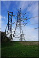 Pylons near Upper Cote Farm