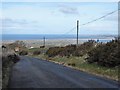 Steep hill leaving Carmel towards Groeslon