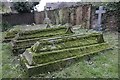 Moss covered tombs