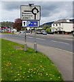 Direction signs in Pontymister