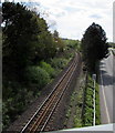 Railway from Rogerstone towards Pye Corner station