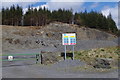 SN8337 : Quarry in the Crychan Forest by Andrew Hill